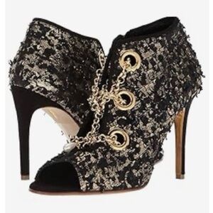 Rupert Sanderson Nightingale Black Suede Heels - New